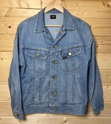 Vintage Lee Rider Jacke blau Trucker Western Union Made JPN M UK Small sehr guter Zustand