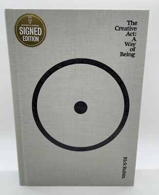 Rick Rubin Signed Book The Creative Act: A Way of Being Autograph JSA COA