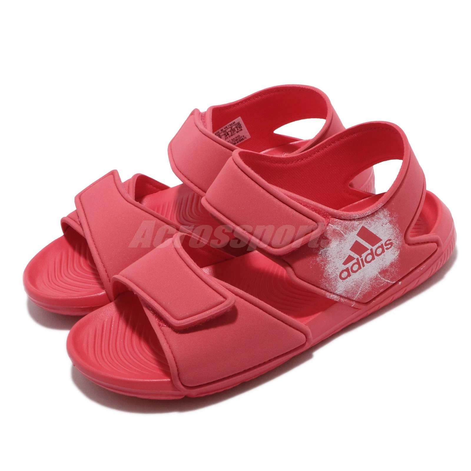 Scarpe sandali sportivi Adidas AltaSwim C rosa bianco cinturino bambino prescolare BA7849