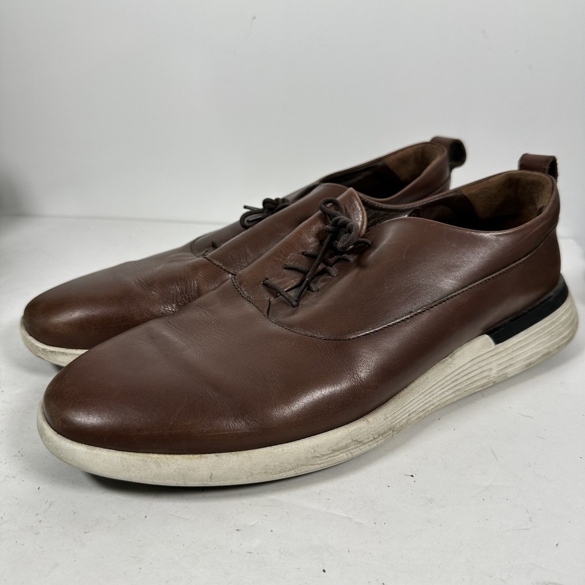 Wolf & Shepherd Mens Crossover Longwing Oxfords Plain Toe Brown Leather 12M Wolf & Shepherd Crossover Longwing | Rhone Apparel main image 4