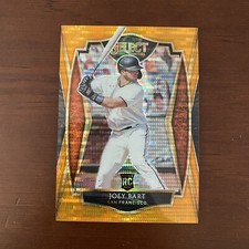 2021 Panini Select FOTL Joey Bart RC Premier Level Orange Pulsar SSP /18 GIANTS
