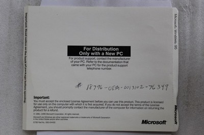 Microsoft Windows 95 Installation CD | eBay