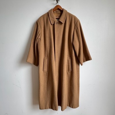 Rare Vintage Men's Distressed AQUASCUTUM Long Camel Hair Coat