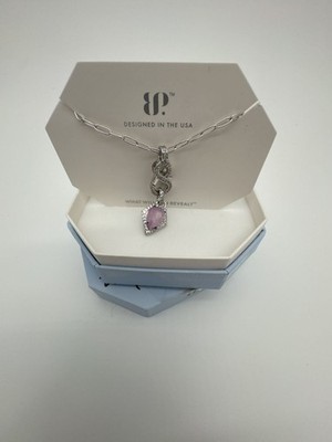 Bomb Party Fizztopia Unicorn Necklace Lab Created Purple Kunzite Sterling Silver