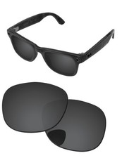 Black Grey Polarized Replacement Lenses For-Ray-Ban Meta Wayfarer RW4012-53mm