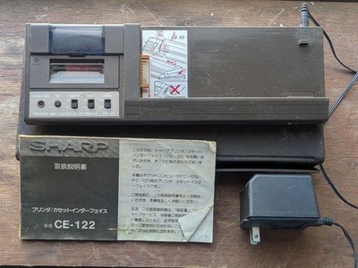 Sharp CE-122 Pocket Computer Printer & Cassette Interface Used Long storage con