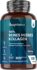 Kollagen Kapseln - 1200Mg Reines Marine Collagen Typ I Und III - Hydrolysierte F