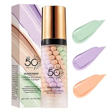 3-in-1 Face Primer SPF50, Color Corrector, Oil Control & Moisturizing Skin ⭐⭐⭐⭐⭐