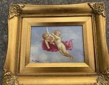 油画天使原创艺术绘画| eBay