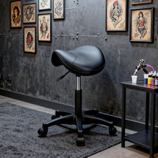 Sattelstuhl Rollhocker Salon Tattoo Arbeitsstuhl Drehhocker Kosmetikhocker