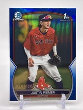2023 Bowman Draft - Chrome Justin Riemer #BDC-182 Blue Refractor /150 (RC)