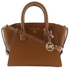 Michael Kors Averyl 30H1G4VS5L Shoulder Bag Leather Brown Women