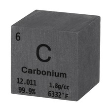 Carbon Cube Pure Element 0.8x0.8x0.8" C
