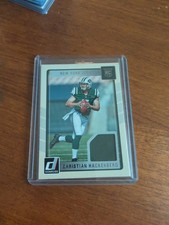 2016 Donruss Player Worn Materials Card #4 Christian Hackenberg Rookie NY Jets. rookie card picture