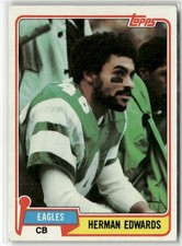 1981 TOPPS #179 HERMAN EDWARDS PHILADELPHIA EAGLES