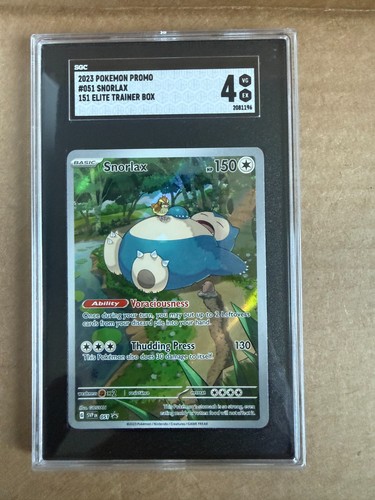 Snorlax graded SGC 4 for sale on eBay