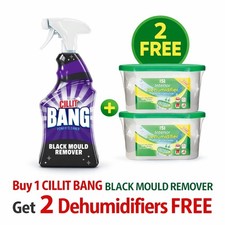 Cillit Bang Black Mould Remover 750ml , Get 2 Dehumidifiers Free , Great Deal 13.32 per litre