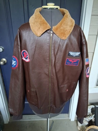 Top Gun Maverick Bomber Flight Aviator Cosplay Costume Jacket Sz Adult Standard video thumbnail