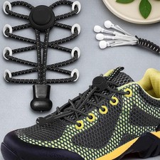 Tieless Elastic Shoelaces 1 Pair Heavy Duty No Tie Shoelaces for Kids and Adults