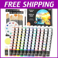 Waterproof Acrylic Paint Set for Artists & Beginners