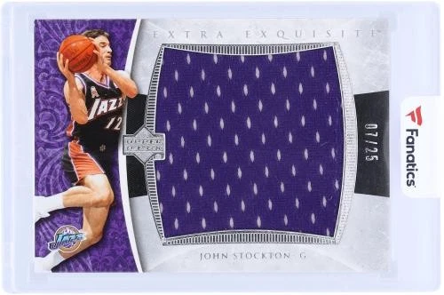 John Stockton Utah Jazz 2005-06 Upper Deck Exquisite Collection #EX-JS 7/25 Card - Image 3 of 3