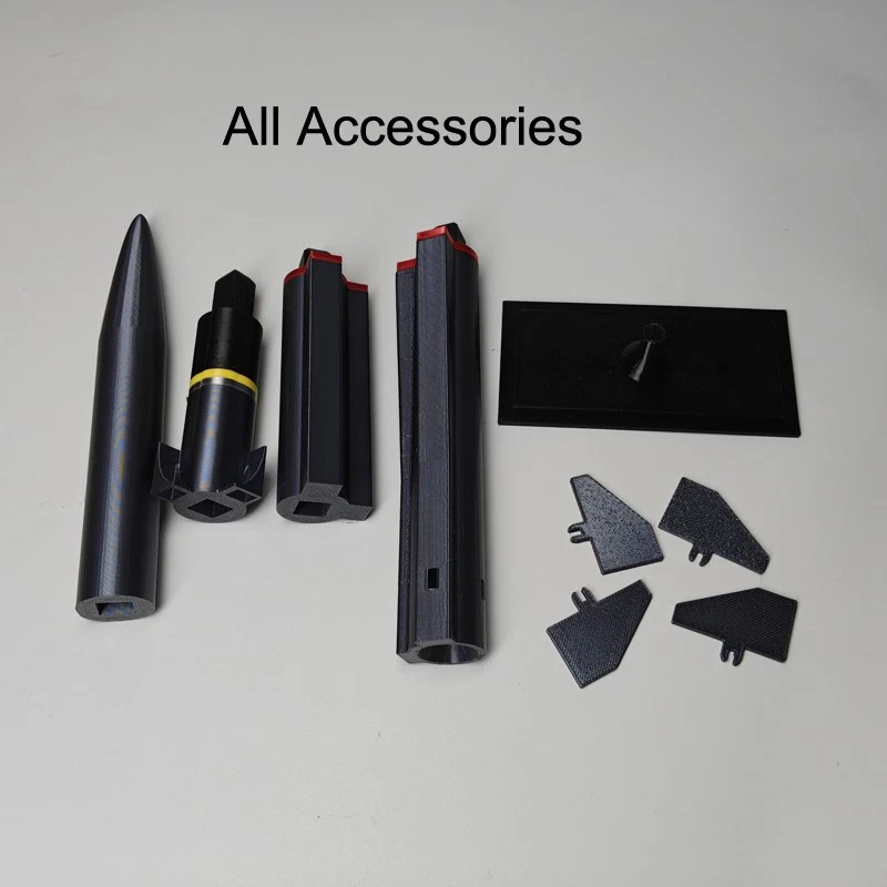 Modello Militare 3D Stampato 46cm 1:8 - Missile Meteor Europeo - Da Collezione - Immagine 3 di 4