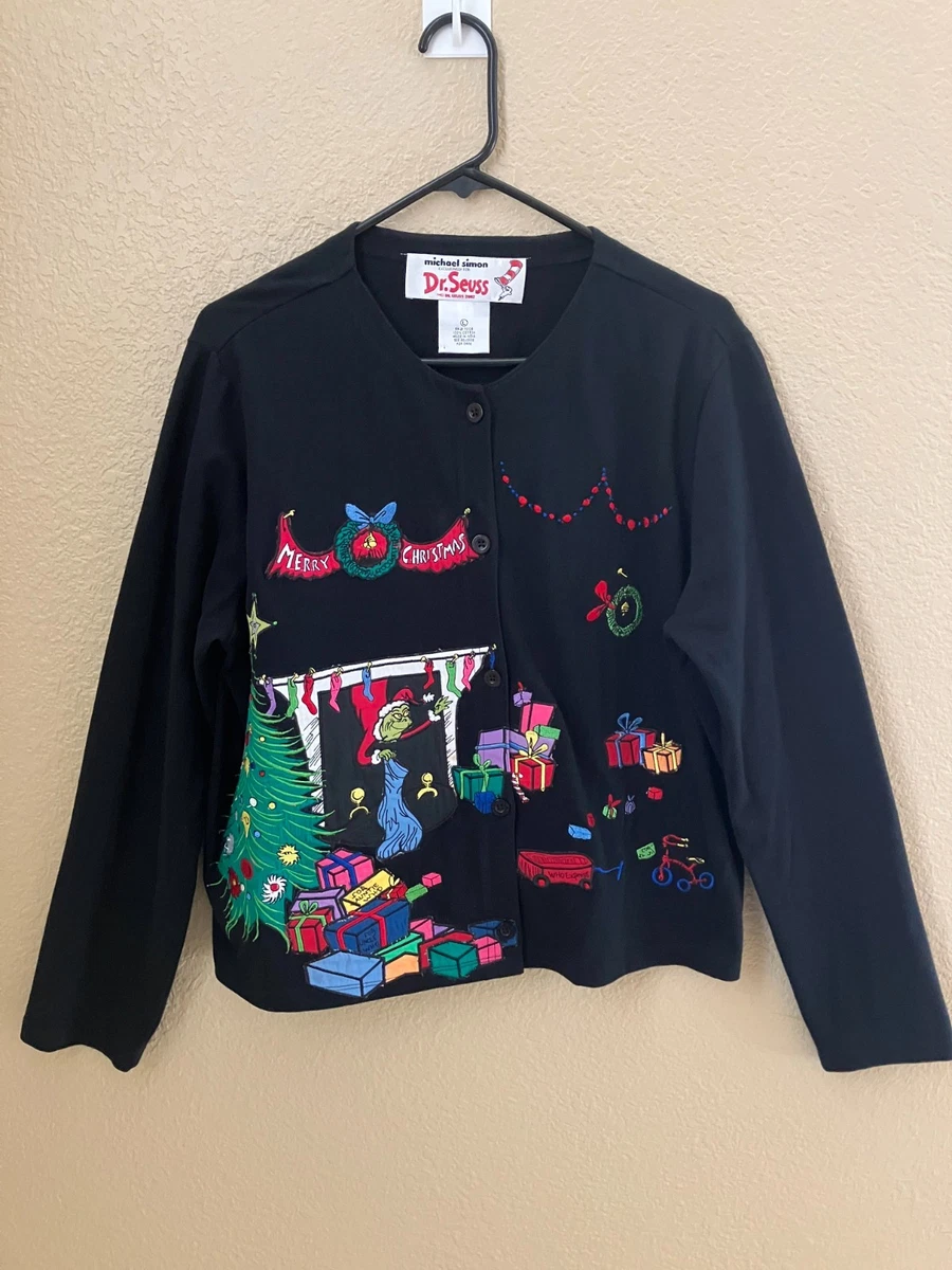 【 Sサイズ】MICHAEL SIMON ディズニー　カーディガン　古着 Michael Simon Christmas Regular Size Sweaters for Women for sale