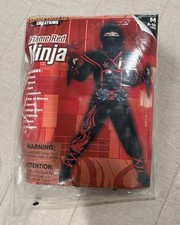 Halloween Costume Ninja Kids Size M 8-10 Blac...