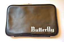 Vintage Butterfly Black Table Tennis Case Rare - Missing wooden insert