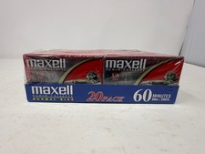 Maxell Audio Cassette Tapes 60 Min 20 18 Pack Normal Bias Used
