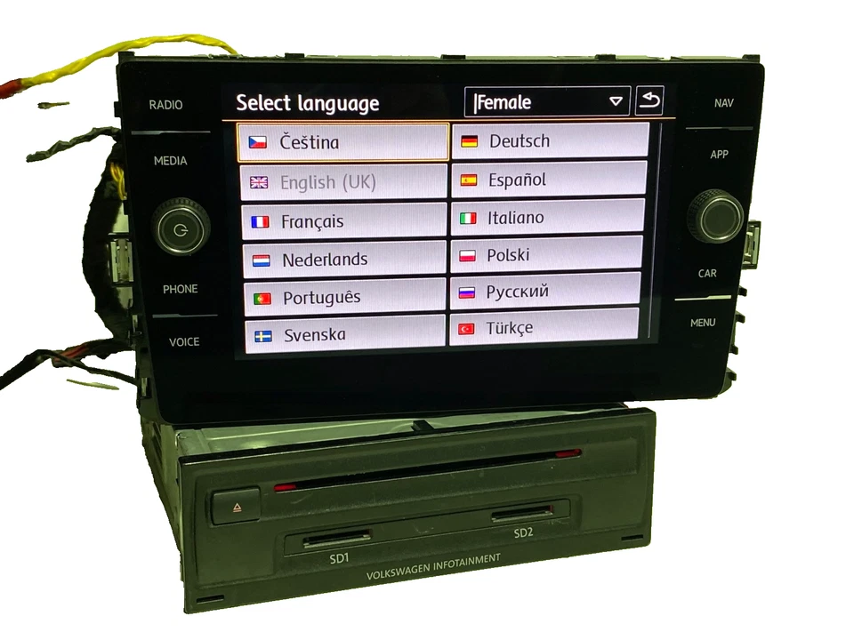 NAVIGATION VW GOLF 7 PASSAT TIGUAN DISCOVER MEDIA MIB2 DAB CARPLAY BILDSCHIRM - Bild 2 von 4