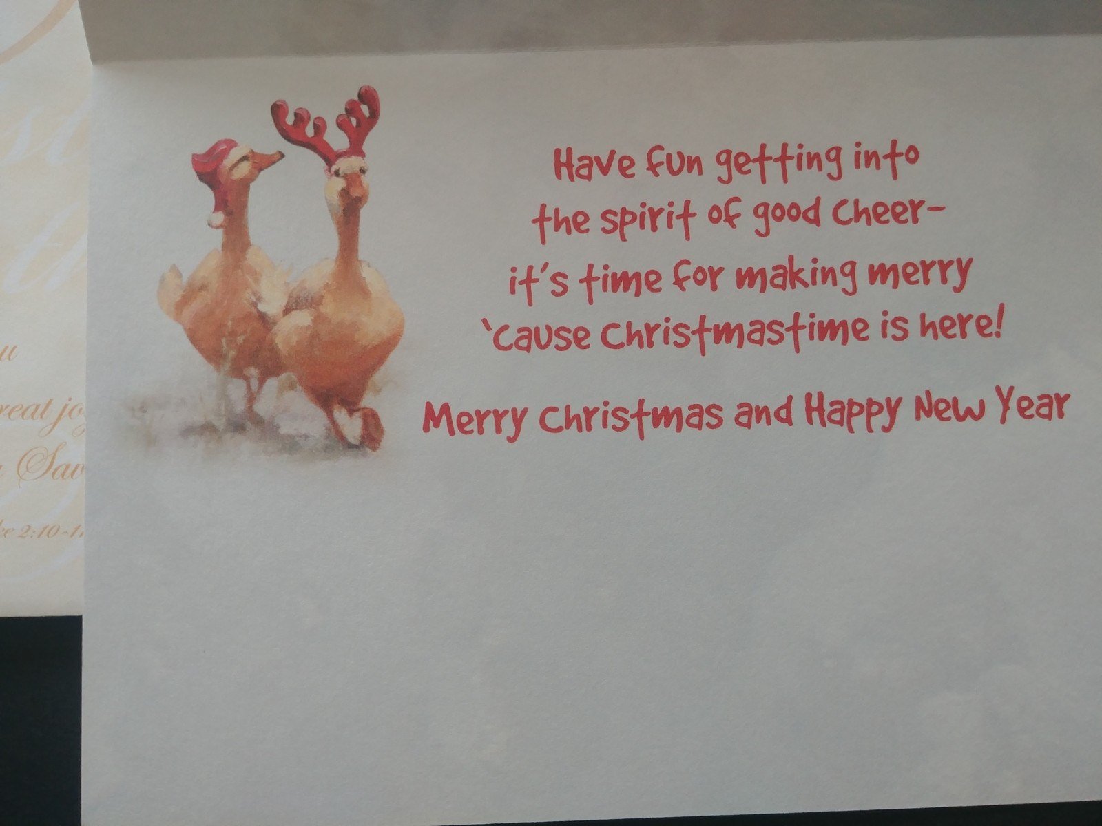 "Kooky Holiday (4) Leanin Tree Christmas, New Year Cards, New With (4) Envelopes