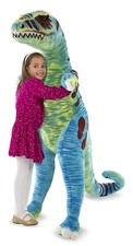 Huge Stuffed Toy Dinosaur Huge T-Rex Large Kids Children's Jumbo Stuffy 4 1/4 ft