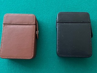 Kartenspiel Etui in Braun und Schwarz