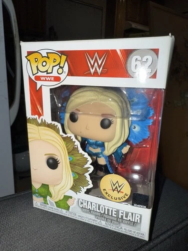 Funko Pop WWE Charlotte Flair Blue Robe 62 Exclusive