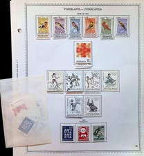 Yugoslavia Collection On Minkus Album Pages 1968-1969 Highly Complete