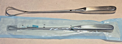 Lot of TWO Uterine Curettes - Allegiance GA1625 & Symmetry 52-8154 (A3E)