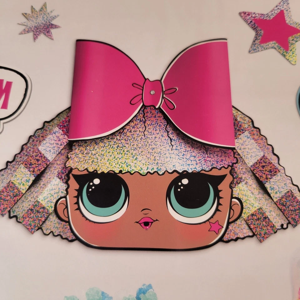 LOL Sorpresa Kit de Decoración de Pared Fiesta Recortes Set de 9 Piezas Cumpleaños Foto 4 de 4
