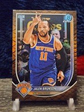 2025-26 Bowman Basketball Chrome Jalen Brunson Reptilian #BCV-62 Knicks
