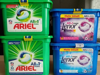 Ariel & Lenor All in One Pods Universal Aprilfrisch & Amethyst Color 74 WL
