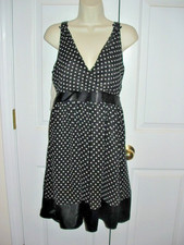 NEW with tag Eliza J petite black dot dressy dress size 12 p