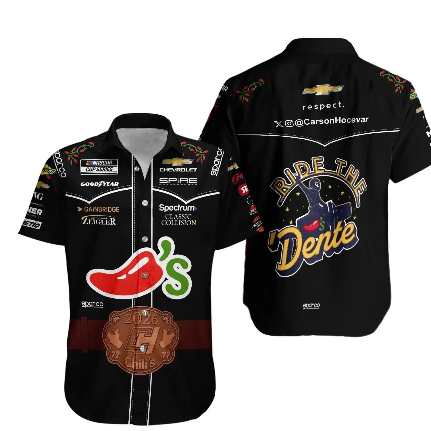 Carson Hocevar Nascar Racing 2026 Hawaiian Shirt For Fans
Opens in a new window or tab