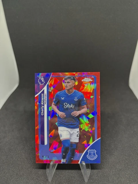 Charly Alcaraz /5 Red Sapphire Premier League Topps Chrome 25/26 Everton