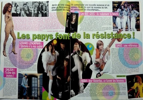 ABBA_MIKE BRANT_SHEILA_VARTAN_JOELLE MOGENSEN =  COUPURE DE PRESSE 9 PAGES 2001
