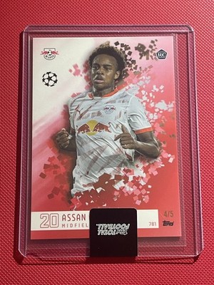 Topps Assan Ouedraogo Rookie RC Base /5 - RB Leipzig Total Football 2024/25