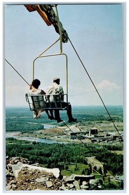 Ontario Canada CA Postcard Fort William Ski Club Chair Lift Winter Park c1960