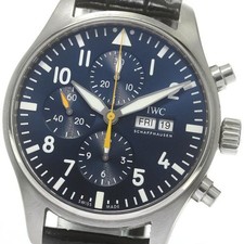 IWC SCHAFFHAUSEN PILOT'S WATCH IW377729 43mm SS Blue Dial Automatic #C093 7