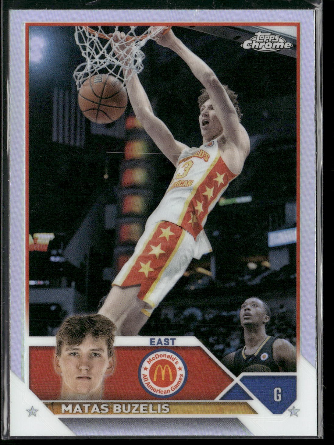 Matas Buzelis 2023 Topps Chrome McDonald's All American #3 Refractor