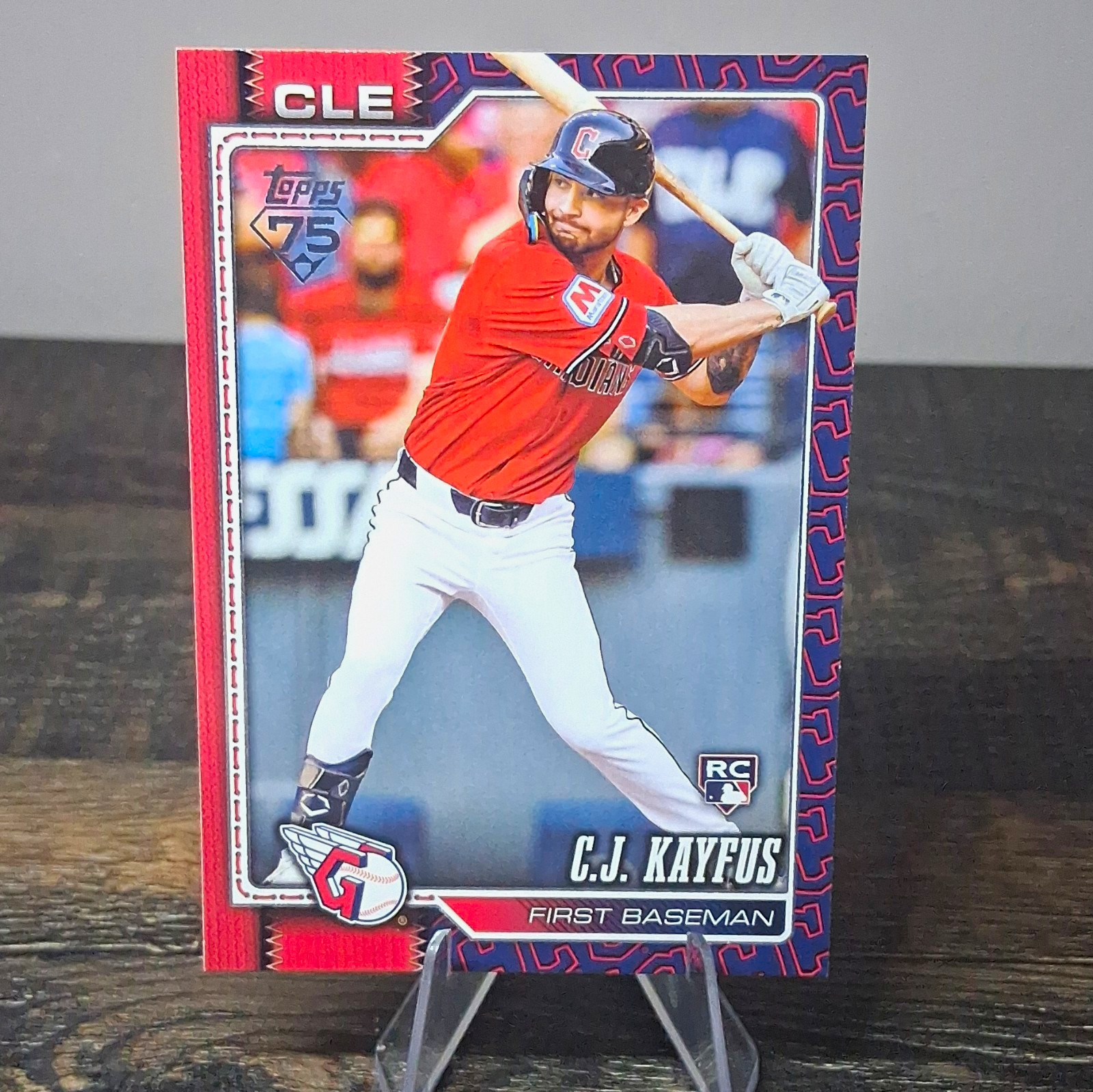Topps Series 1 2026 C.J. Kayfus Team Color Border #35 Guardians RC