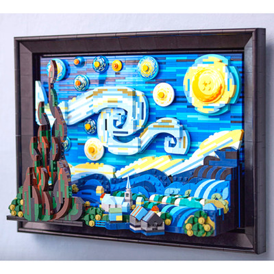 LEGO Ideas 21333 Vincent Van Gogh Die Sternennacht MoMA 2316 Teile Neu Versie...